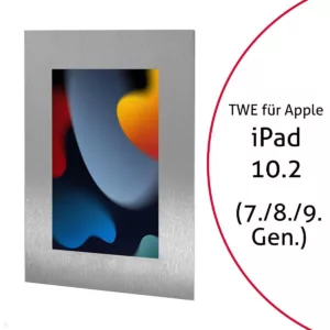 TabLines TWE087E Tablet Wandeinbau f?r Apple iPad 10.2 (7./8./9. Gen.), Edelstah...