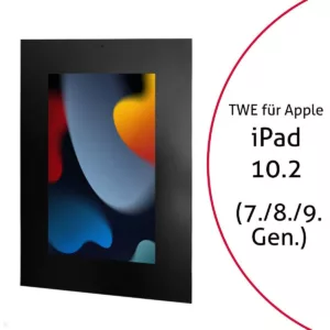 TabLines TWE088B Tablet Wandeinbau f?r Apple iPad 10.2 (7./8./9. Gen), DS, schwa...