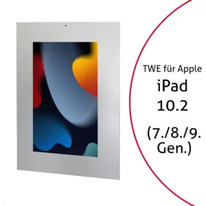 TabLines TWE088S Tablet Wandeinbau f?r Apple iPad 10.2 (7./8./9. Gen), DS, silbe...