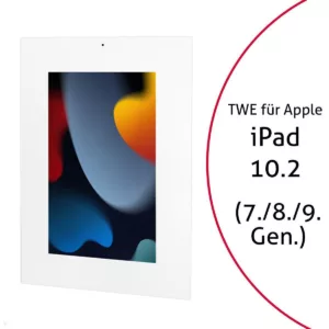 TabLines TWE088W Tablet Wandeinbau f?r Apple iPad 10.2 (7./8./9. Gen), DS, wei?