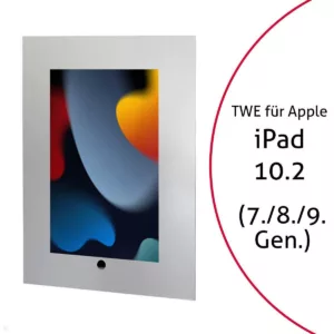 TabLines TWE089S Tablet Wandeinbau f?r Apple iPad 10.2 (7./8./9. Gen.), HB, silb...