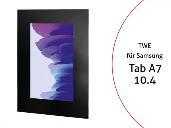 TabLines TWE090B Tablet Wandeinbau f?r Samsung Tab A7 10.4, schwarz