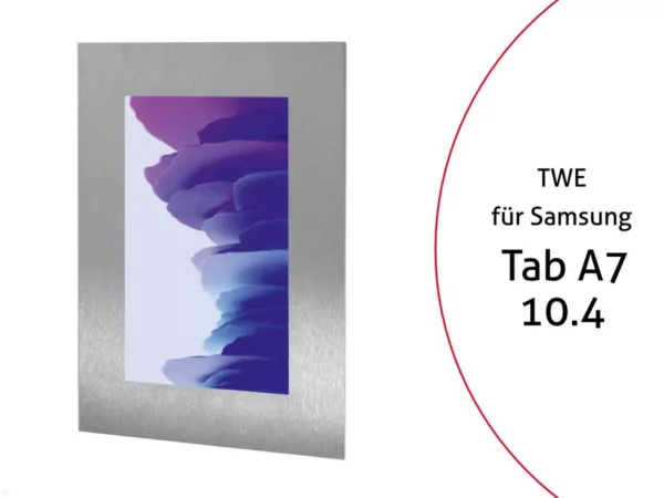TabLines TWE090E Tablet Wandeinbau f?r Samsung Tab A7 10.4, Edelstahl