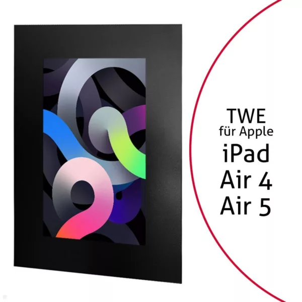 TabLines TWE091B Tablet Wandeinbau f?r Apple iPad Air 4 und 5, schwarz