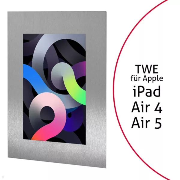 TabLines TWE091E Tablet Wandeinbau f?r Apple iPad Air 4 und 5, Edelstahl