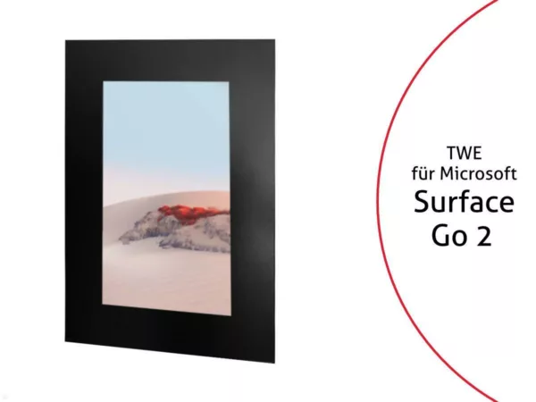 TabLines TWE094B Tablet Wandeinbau f?r Microsoft Surface Go 2, schwarz