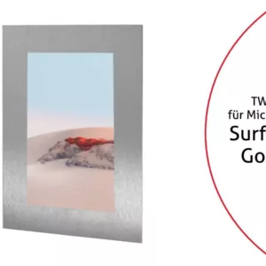 TabLines TWE094E Tablet Wandeinbau f?r Microsoft Surface Go 2, Edelstahl