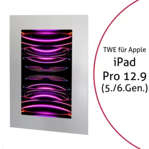 TabLines TWE098S Tablet Wandeinbau f?r Apple iPad Pro 12.9 (5./6. Gen.), silber