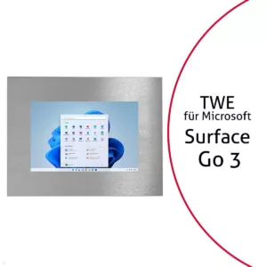 TabLines TWE099E Tablet Wandeinbau f?r Microsoft Surface Go 3, Edelstahl