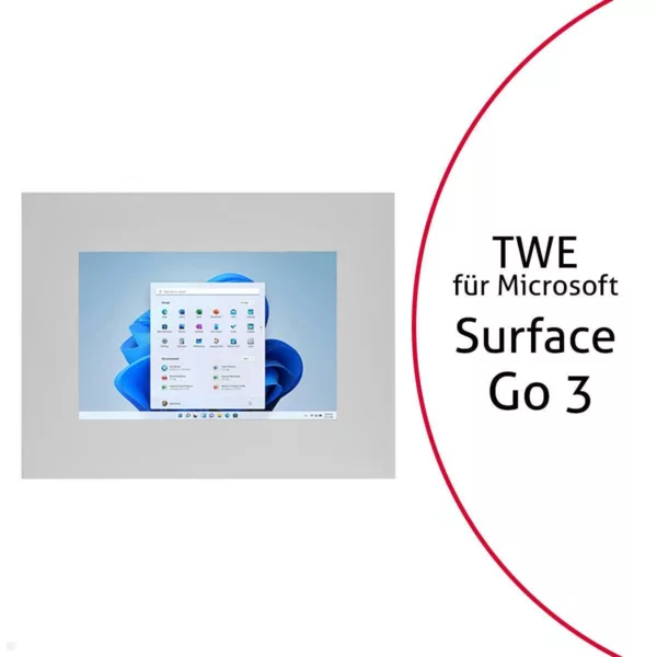 TabLines TWE099S Tablet Wandeinbau f?r Microsoft Surface Go 3, silber