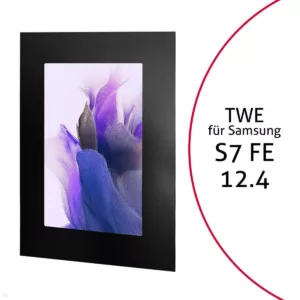 TabLines TWE102B Tablet Wandeinbau f?r Samsung Tab S7 FE 12.4, schwarz