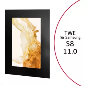 TabLines TWE104B Tablet Wandeinbau f?r Samsung Tab S8 11.0, schwarz