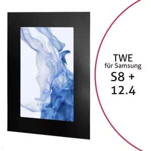 TabLines TWE105B Tablet Wandeinbau f?r Samsung Tab S8+ 12.4, schwarz