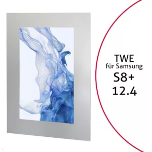 TabLines TWE105S Tablet Wandeinbau f?r Samsung Tab S8+ 12.4, silber