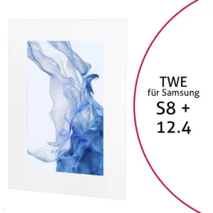 TabLines TWE105W Tablet Wandeinbau f?r Samsung Tab S8+ 12.4, wei?