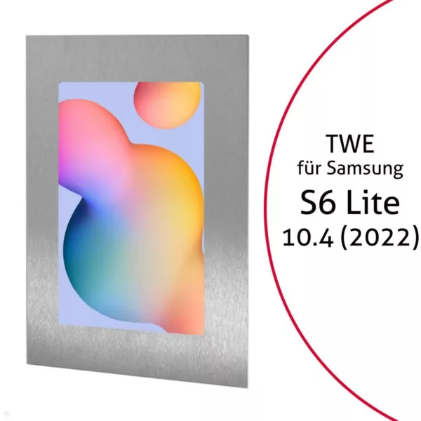 TabLines TWE107E Tablet Wandeinbau f?r Samsung Tab S6 Lite 10.4 (2022), Edelstah...