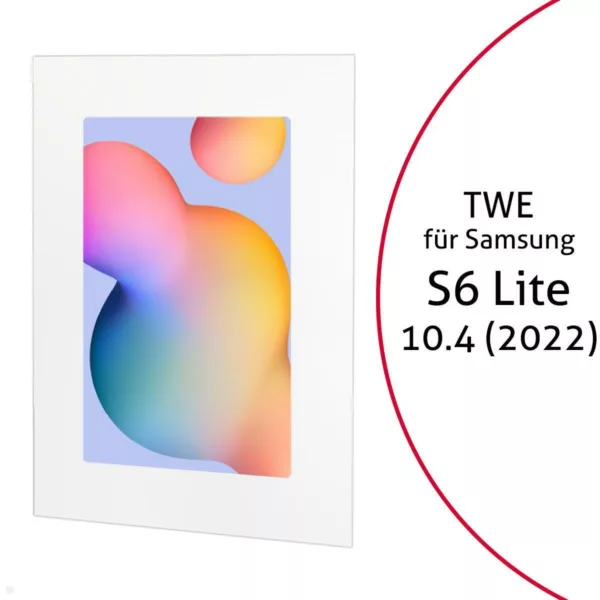 TabLines TWE107W Tablet Wandeinbau f?r Samsung Tab S6 Lite 10.4 (2022), wei?