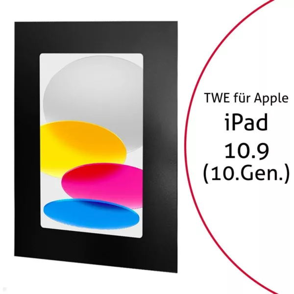 TabLines TWE108B Tablet Wandeinbau f?r Apple iPad 10.9 (10. Gen.), schwarz