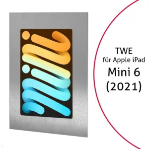TabLines TWE109E Tablet Wandeinbau f?r Apple iPad Mini 6 (2021), Edelstahl