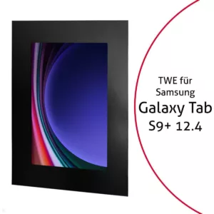 TabLines TWE111B Tablet Wandeinbau f?r Samsung Tab S9+ 12.4, schwarz