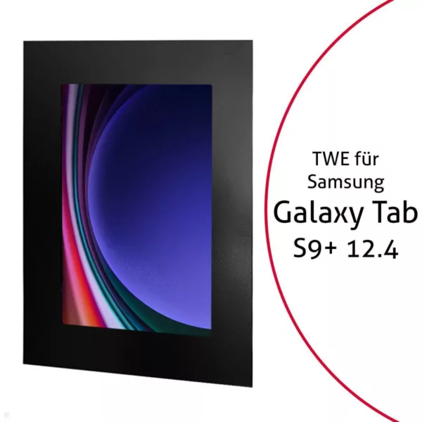 TabLines TWE111B Tablet Wandeinbau f?r Samsung Tab S9+ 12.4, schwarz