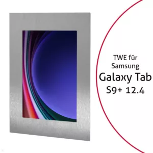 TabLines TWE111E Tablet Wandeinbau f?r Samsung Tab S9+ 12.4, Edelstahl