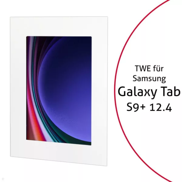 TabLines TWE111W Tablet Wandeinbau f?r Samsung Tab S9+ 12.4, wei?