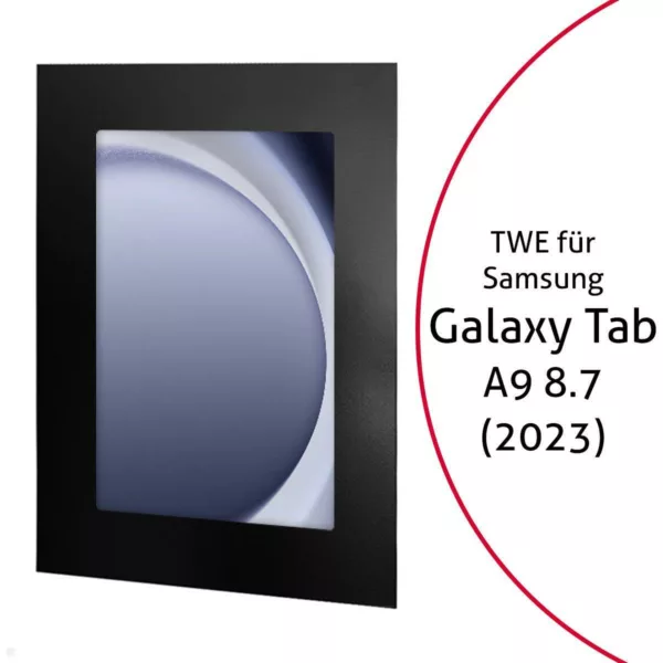 TabLines TWE113B Tablet Wandeinbau f?r Samsung Tab A9 8.7, schwarz