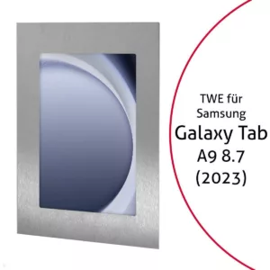 TabLines TWE113E Tablet Wandeinbau f?r Samsung Tab A9 8.7, Edelstahl