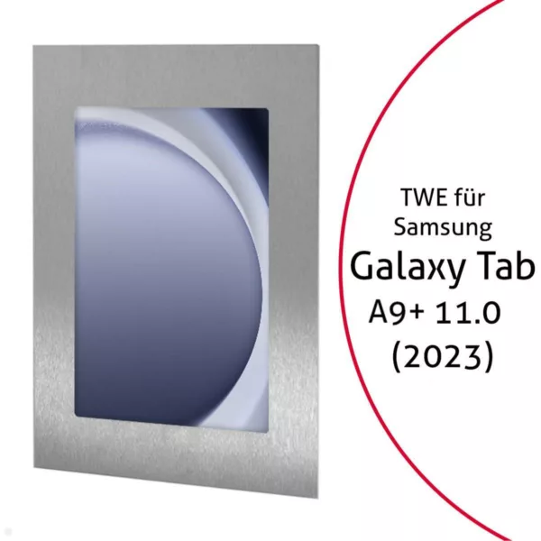 TabLines TWE114E Tablet Wandeinbau f?r Samsung Tab A9+ 11.0, Edelstahl