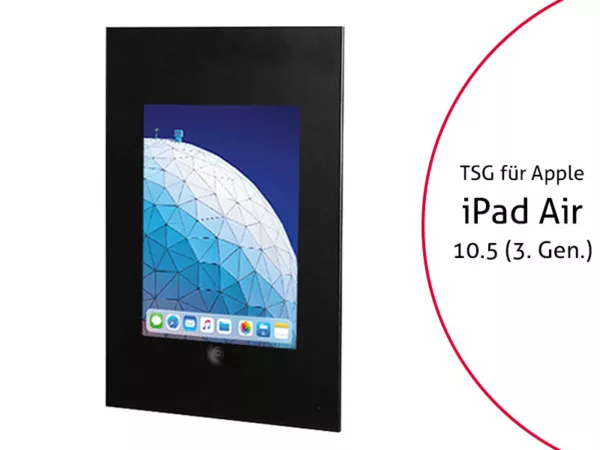 TabLines TWE074B Tablet Wandeinbau f?r Apple iPad Air 3 10.5 (2019), HB, schwarz