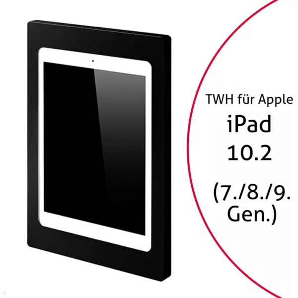 TabLines TWH028B iPad Wandhalterung f?r Apple iPad 10.2 (7./8./9. Gen.), schwarz