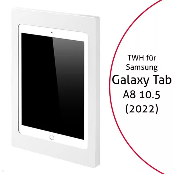 TabLines TWH036W Tablet Wandhalterung f?r Samsung Tab A8 10.5 (2022), wei?