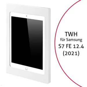 TabLines TWH037W Tablet Wandhalterung f?r Samsung Tab S7 FE 12.4, wei?