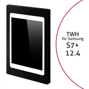 TabLines TWH038B Tablet Wandhalterung f?r Samsung Tab S7+ 12.4, schwarz