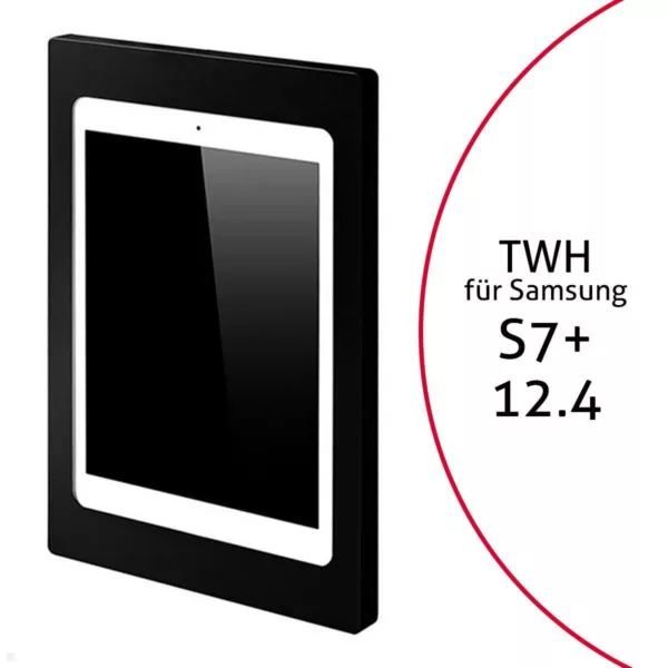 TabLines TWH038B Tablet Wandhalterung f?r Samsung Tab S7+ 12.4, schwarz