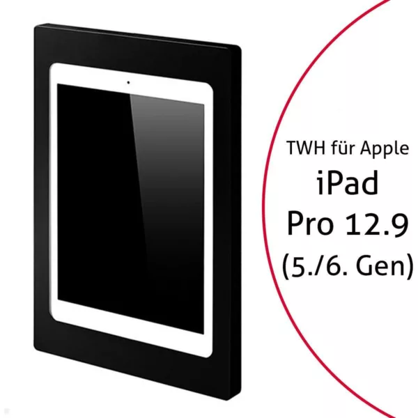 TabLines TWH041B Tablet Wandhalterung f?r Apple iPad Pro 12.9 (5./6. Gen.) schwa...
