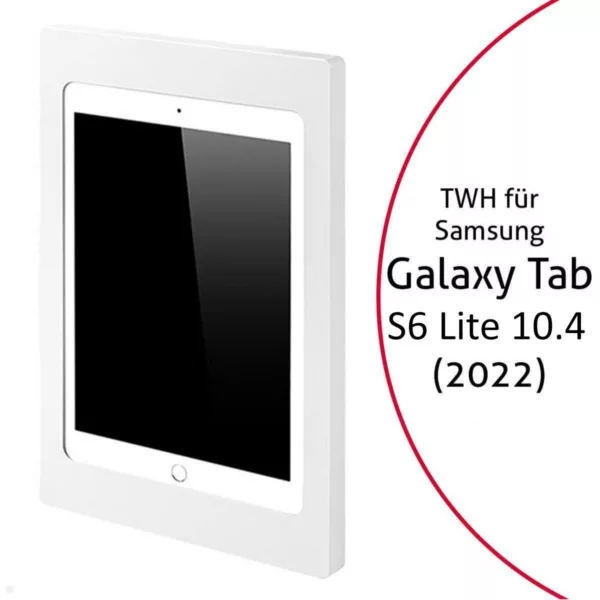 TabLines TWH048W Tablet Wandhalterung f?r Samsung Tab S6 Lite 10.4 (2022), wei?