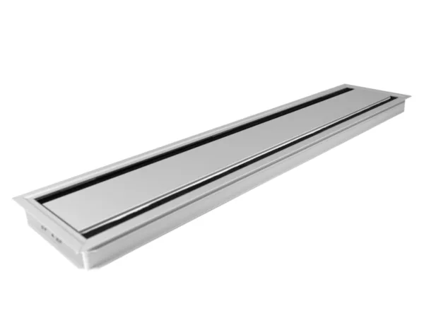 TecLines TKD010E Tisch Kabeldurchf?hrung 135x600mm, Alu eloxiert