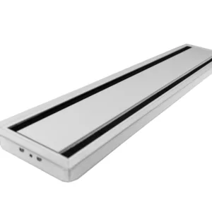 TecLines TKD010W Tisch Kabeldurchf?hrung 135x600mm, Alu/wei?