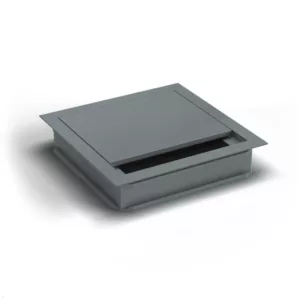 TecLines TKD011T Kabeldurchf?hrung 120x120x25 mm, Titanium / schwarz