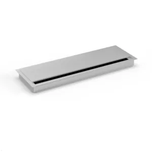 TecLines TKD015S Kabeldurchf?hrung 120x360 mm mit Soft Close, silber