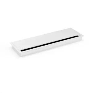 TecLines TKD015W Kabeldurchf?hrung 120x360 mm mit Soft Close, wei?
