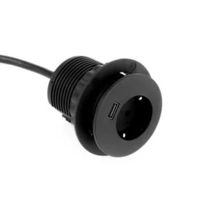 TecLines TMS001 Multifunktion Einbausteckdose mit USB-Charger