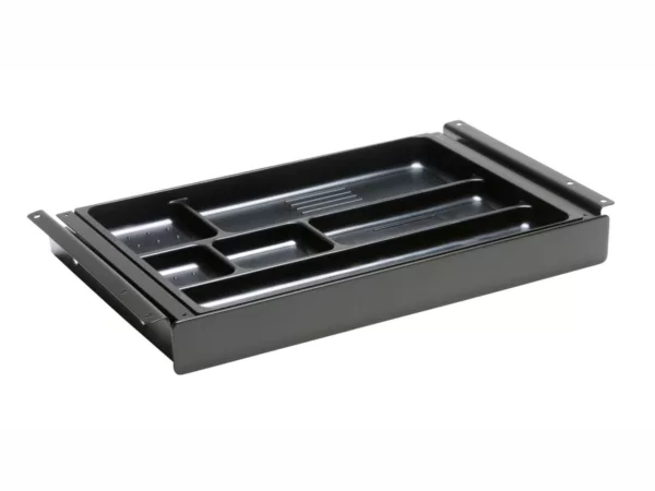 TecLines TUS016B ausziehbare Unterbau Schublade M, schwarz