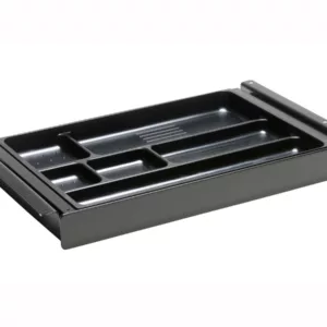 TecLines TUS016B ausziehbare Unterbau Schublade M, schwarz