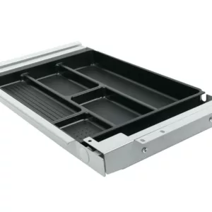 TecLines TUS003A ausziehbare Unterbau Schublade S, silber