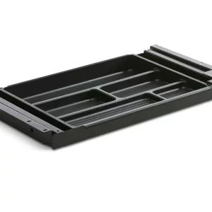 TecLines TUS003B ausziehbare Unterbau Schublade S, schwarz