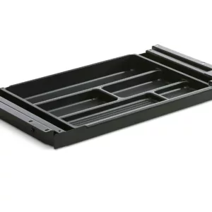 TecLines TUS004B ausziehbare Unterbau Schublade S abschlie?bar, schwarz
