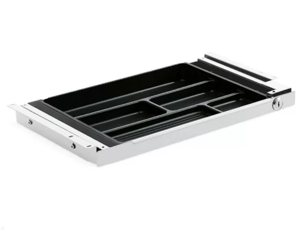 TecLines TUS004W ausziehbare Unterbau Schublade S abschlie?bar, wei?